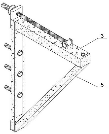 一种用于剪力墙外悬挑架的三角支撑装置的制作方法
