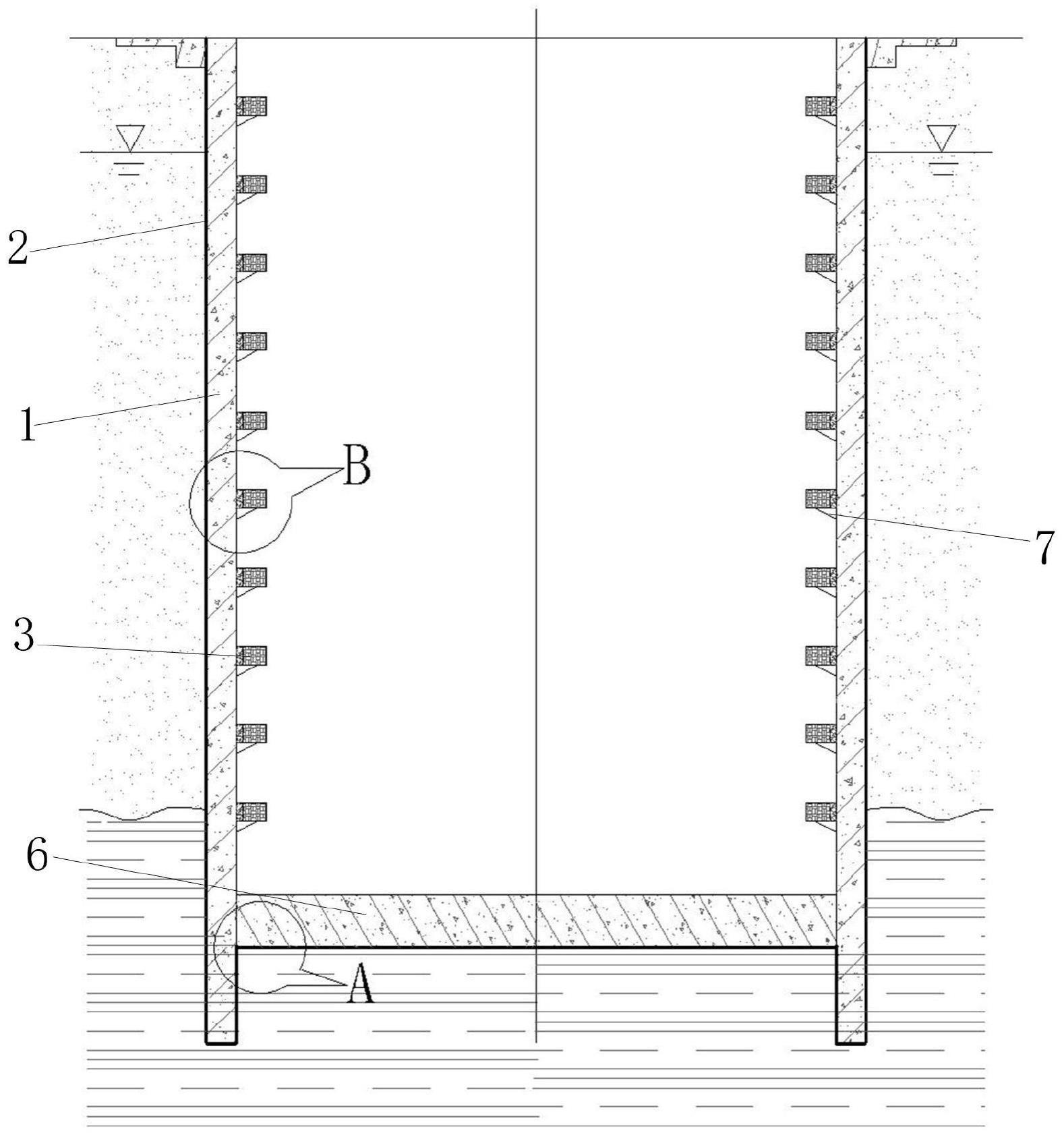 一种地下圆形井筒结构及其施工方法与流程