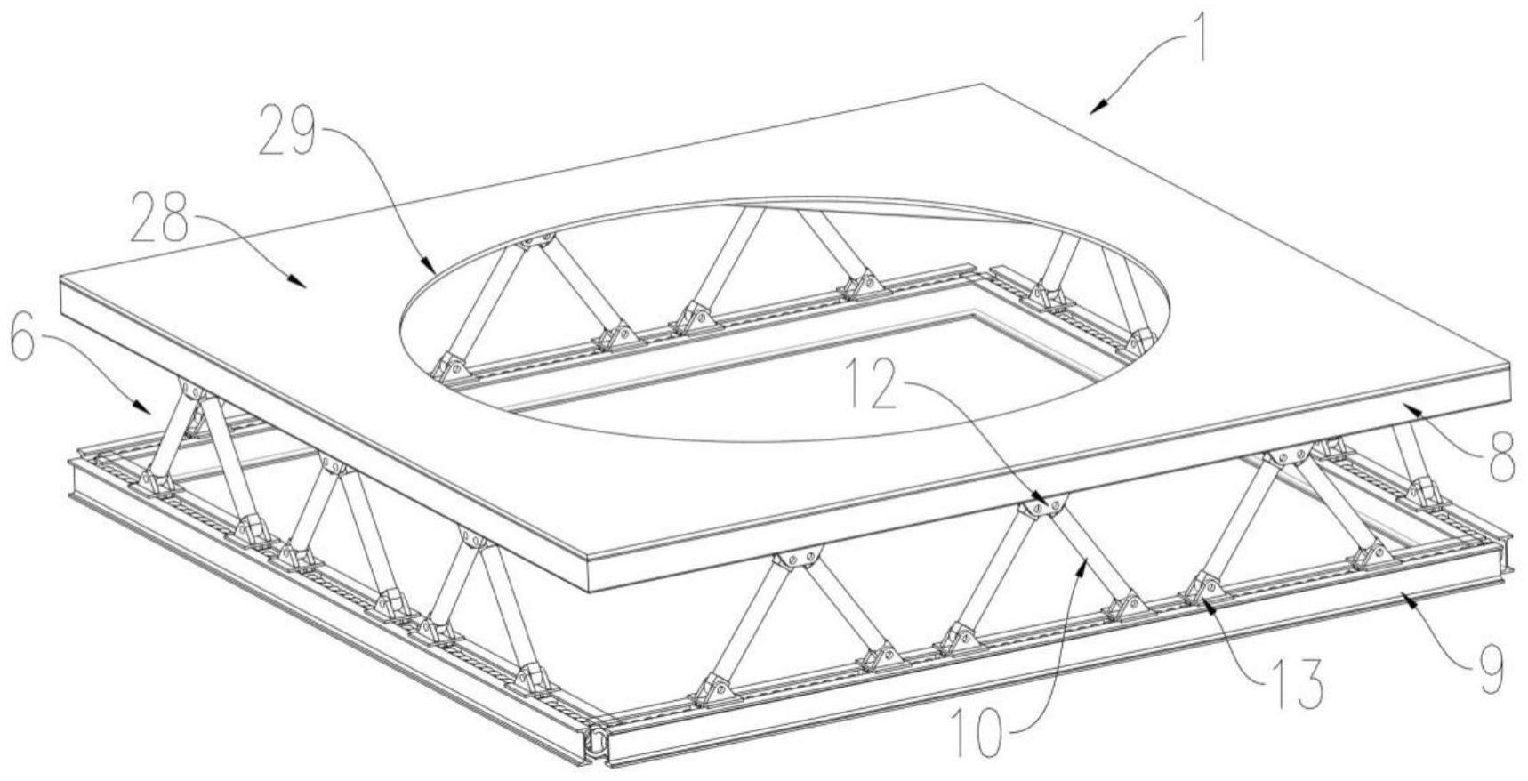 一种可竖向活动的立式设备钢结构支座的制作方法