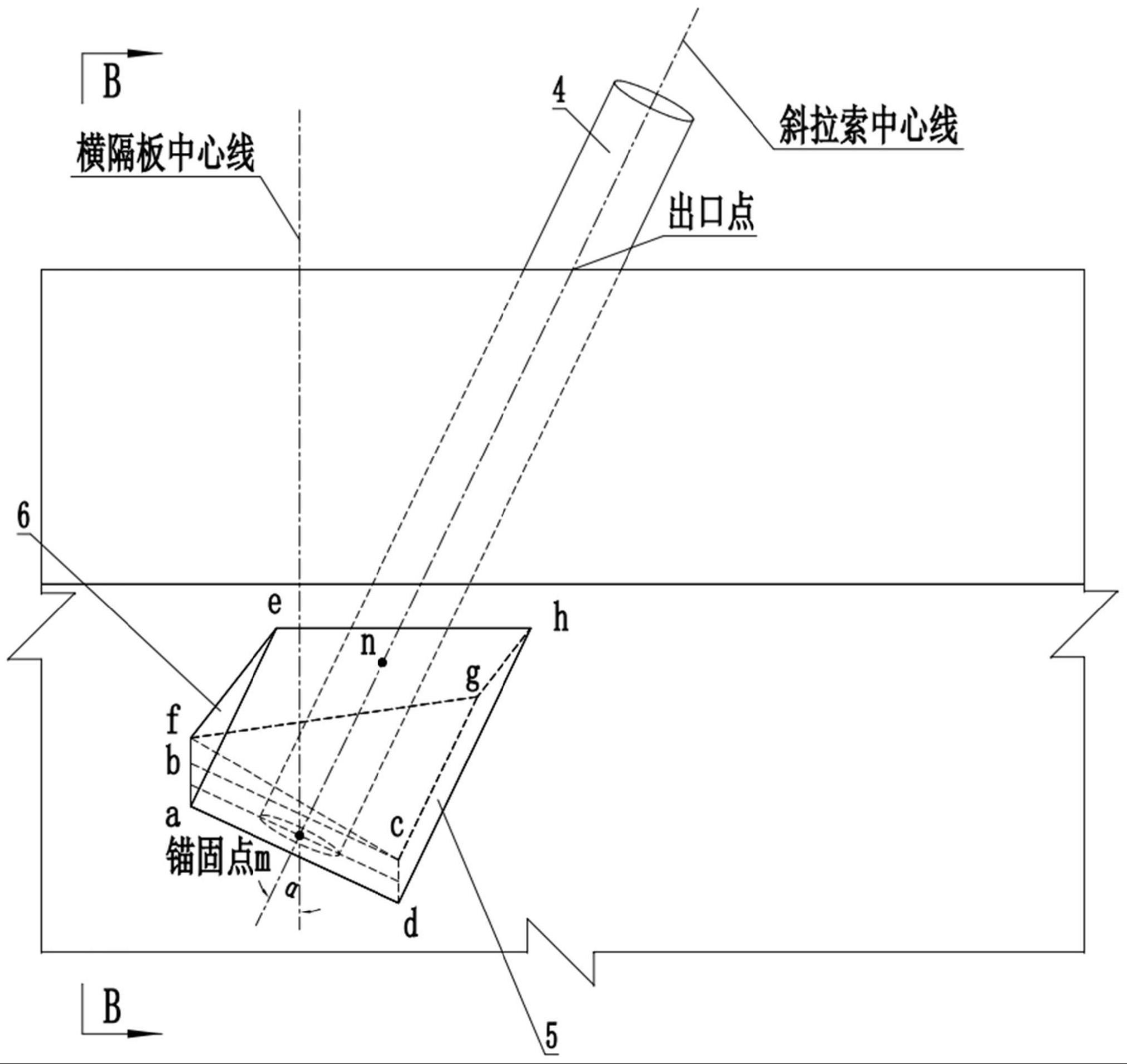 一种预应力混凝土斜拉桥索梁锚固结构及桥梁的制作方法