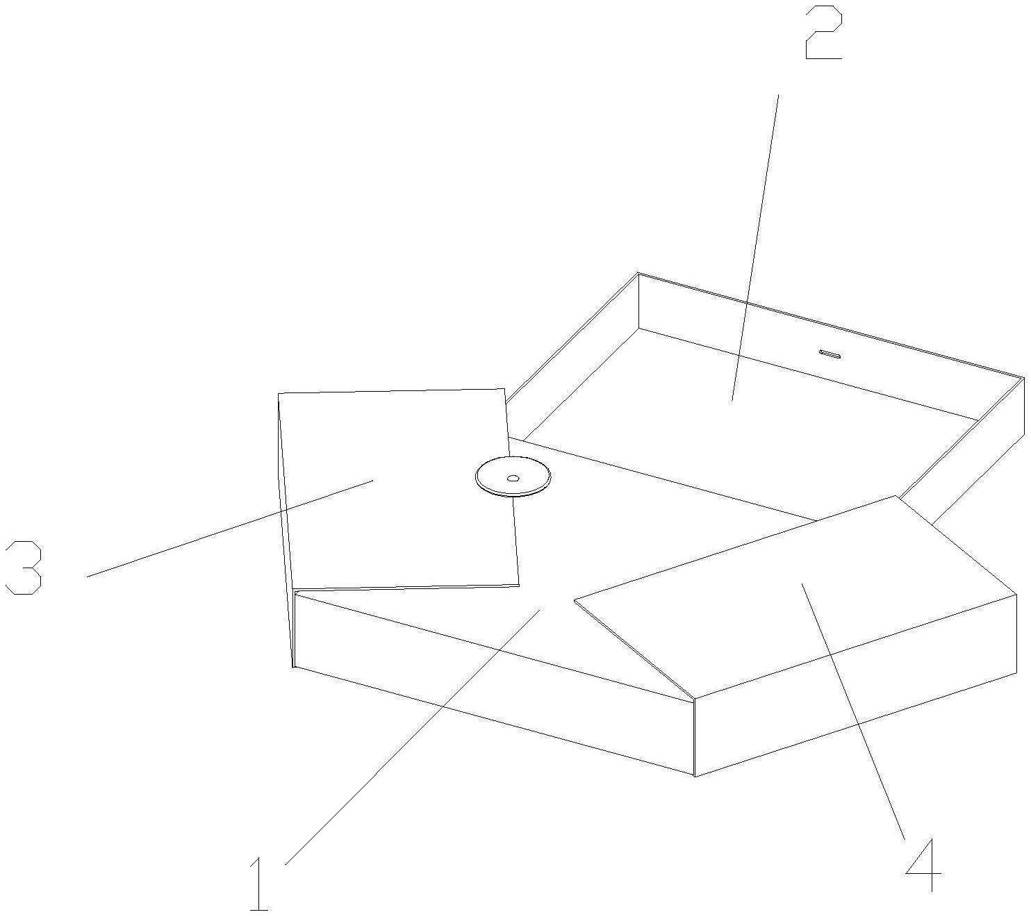 连体式侧面双开盒的制作方法