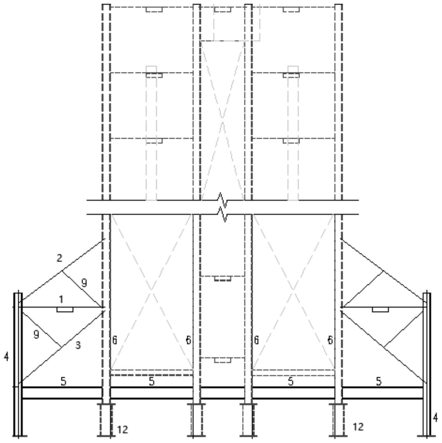 一种乙烯裂解炉整体模块运输及加固支架结构的制作方法