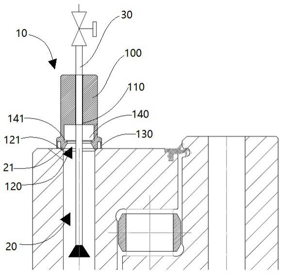 一种风电轴承安装孔喷油用定位块及装置的制作方法
