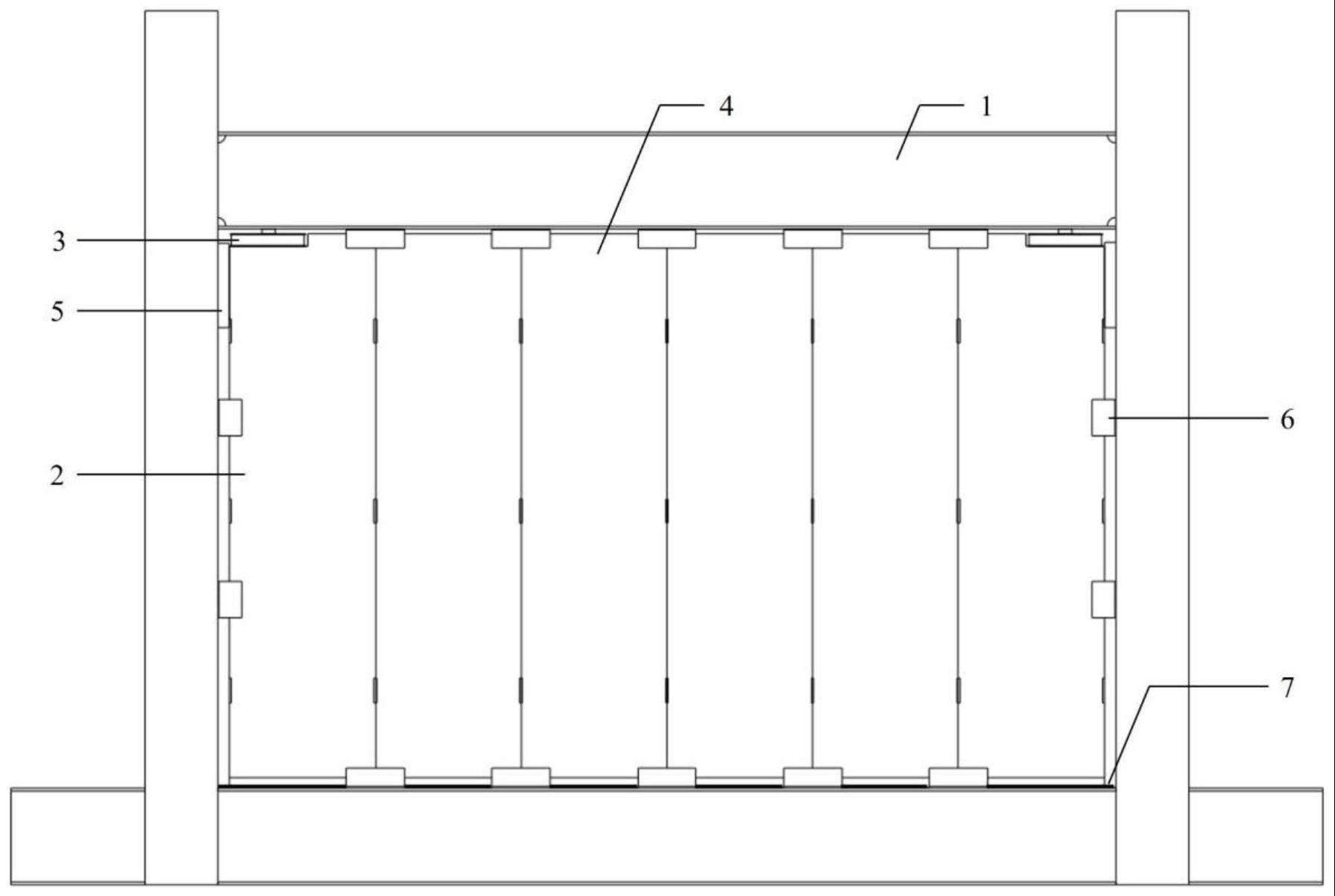 变摩擦力耗能的装配式减震隔墙-框架结构及其施工方法与流程