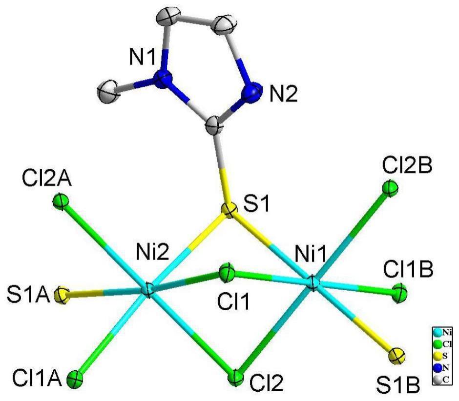 二氯一甲巯咪唑合镍及其制备方法和应用