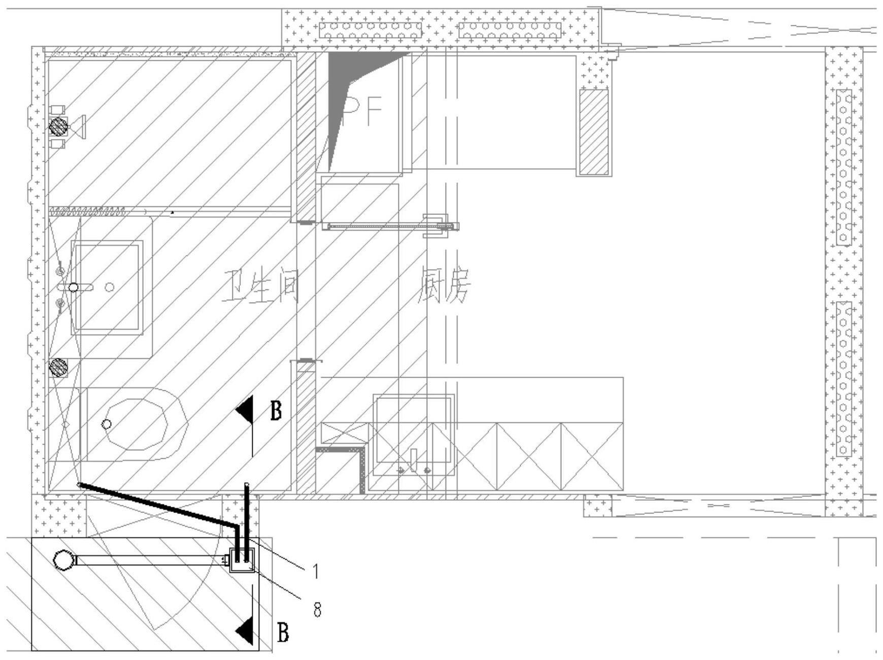 一种用于集成建筑卫生间沉箱二次排水的施工工艺的制作方法