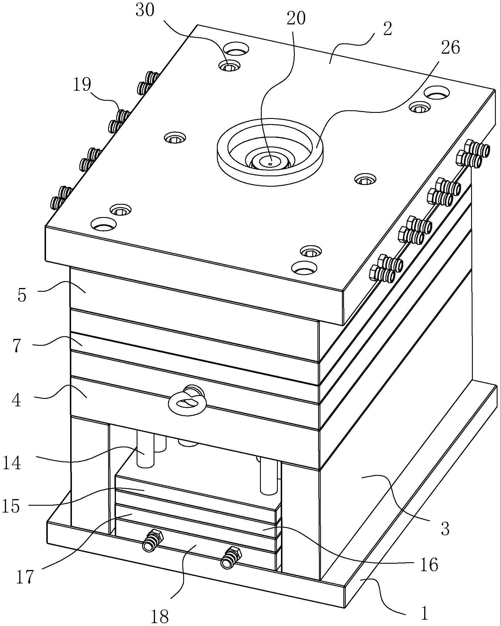 塑料水壶瓶盖一模多腔模具的制作方法