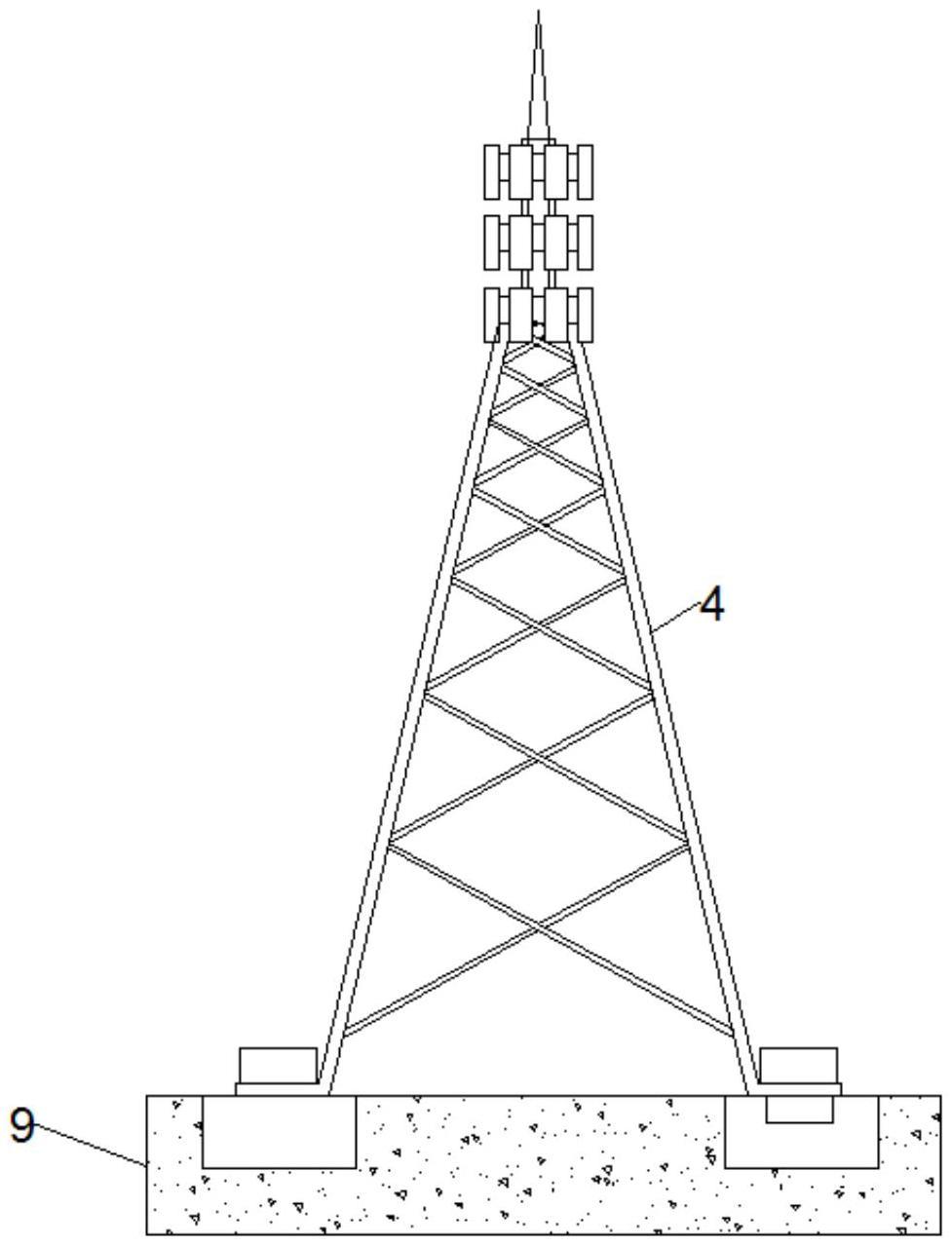 一种通信铁塔的底部固定装置的制作方法