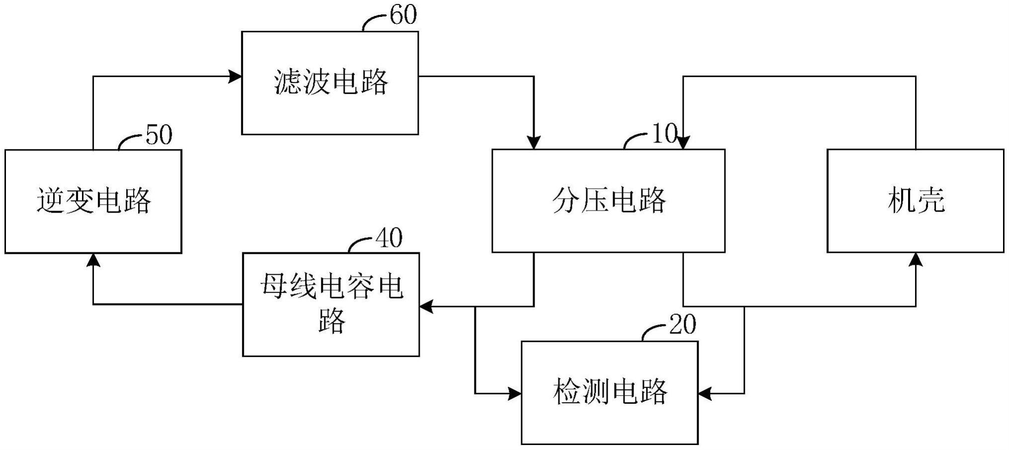 机壳接地检测电路的制作方法