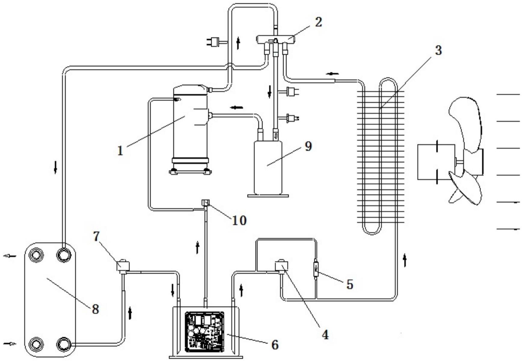 一种闪蒸式变频器及其热泵系统的制作方法