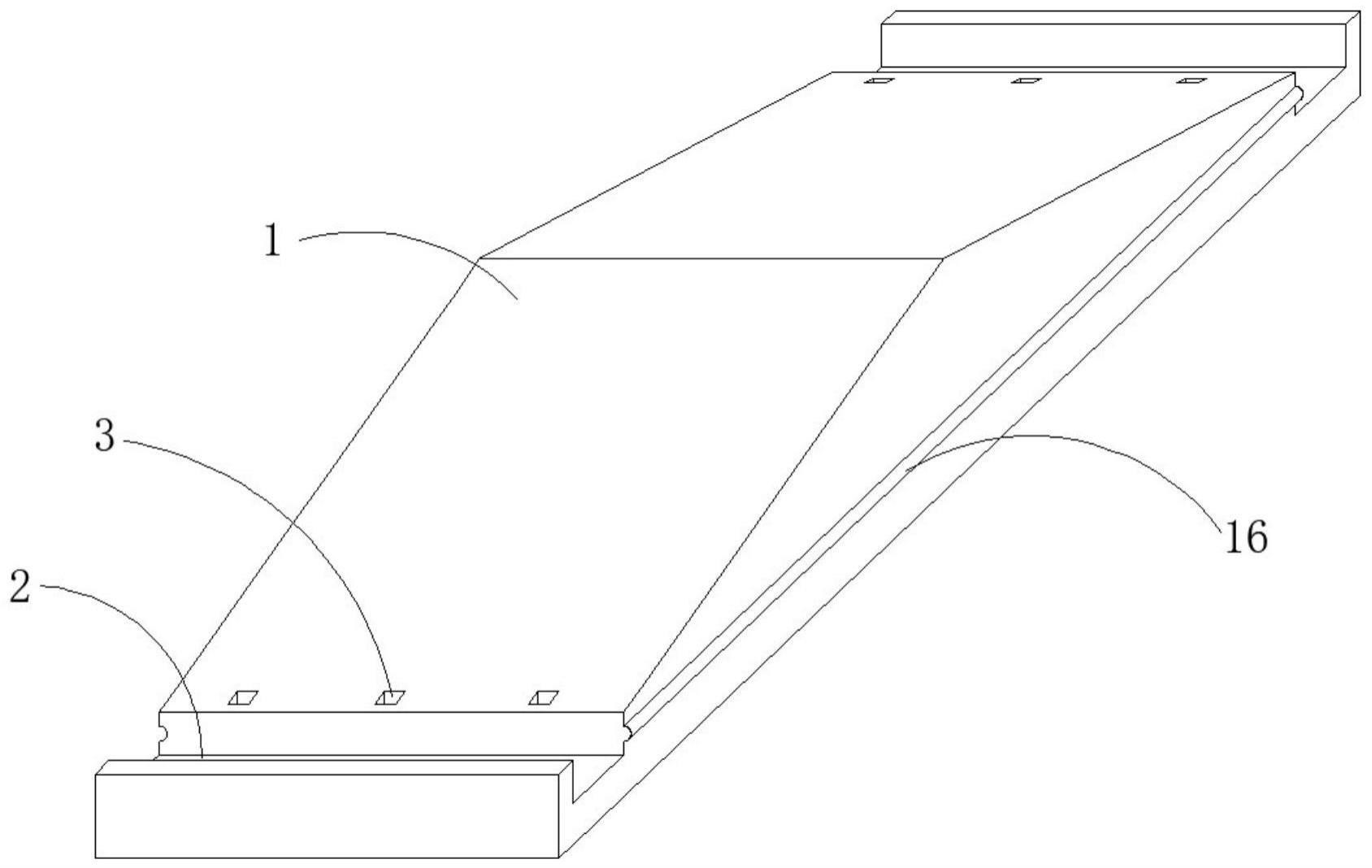 一种带天沟的全轻密肋夹心屋面板的制作方法