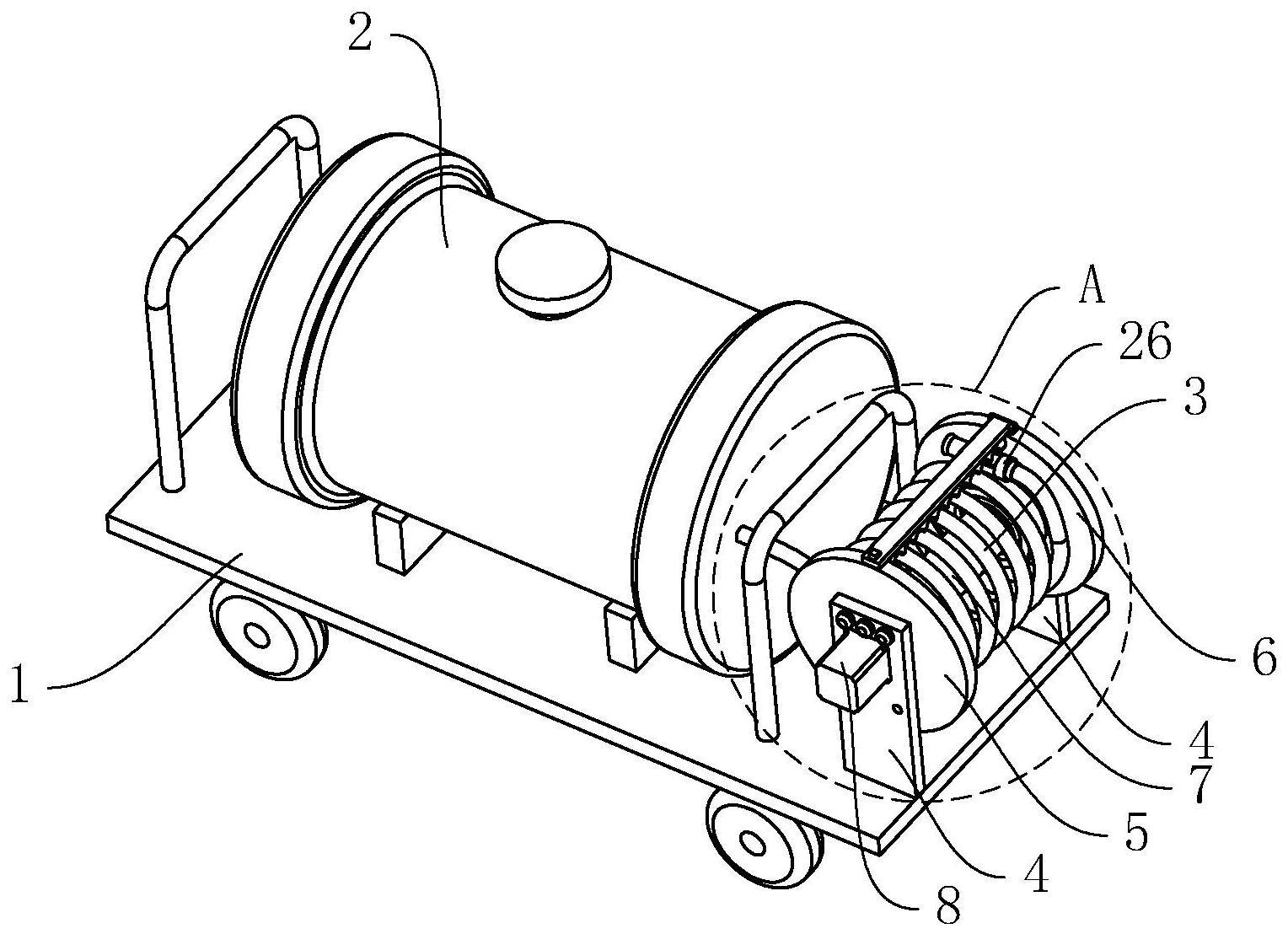 一种用于薇甘菊防治的推车式消杀机动喷雾器的制作方法