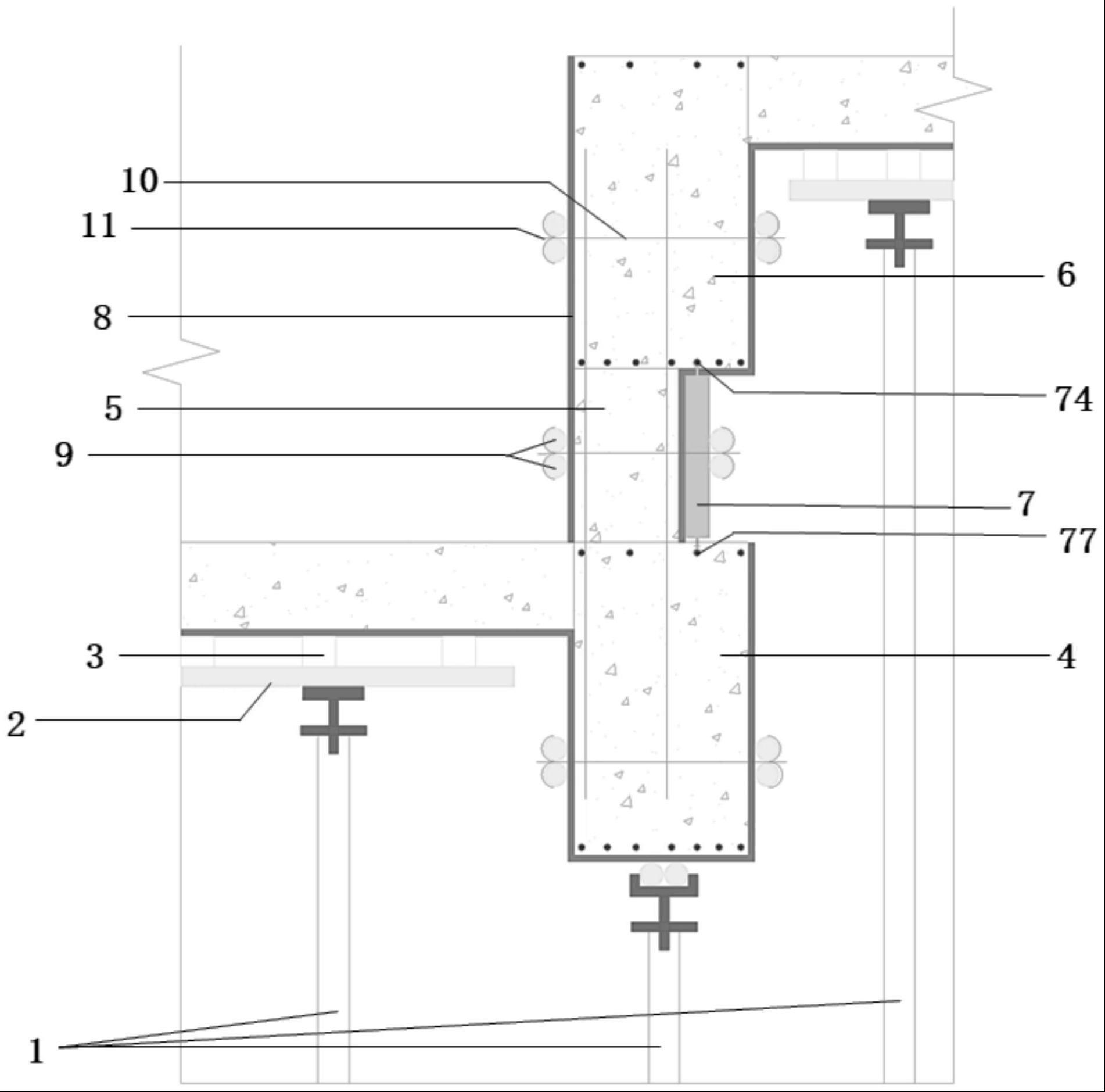 双层梁结构支模装置及其施工方法与流程