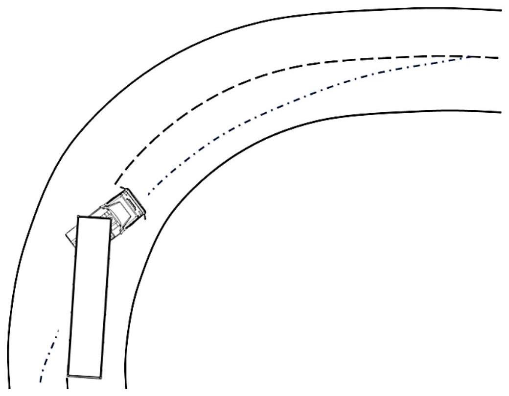 一种自动驾驶半挂汽车列车弯道行驶小曲率轨迹规划方法与流程