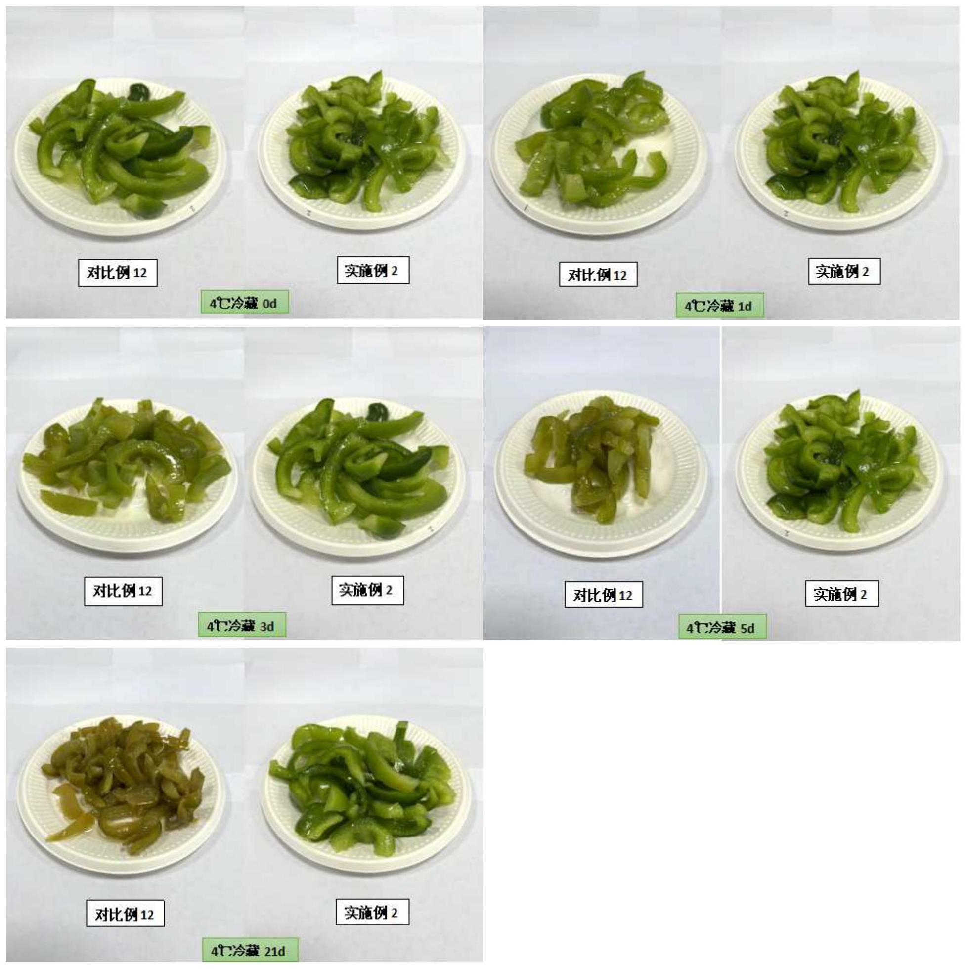 一种用于预制菜中绿色蔬菜护色的复合护色剂的制作方法