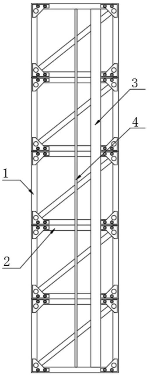 一种建筑吊装机械用塔吊支架结构的制作方法