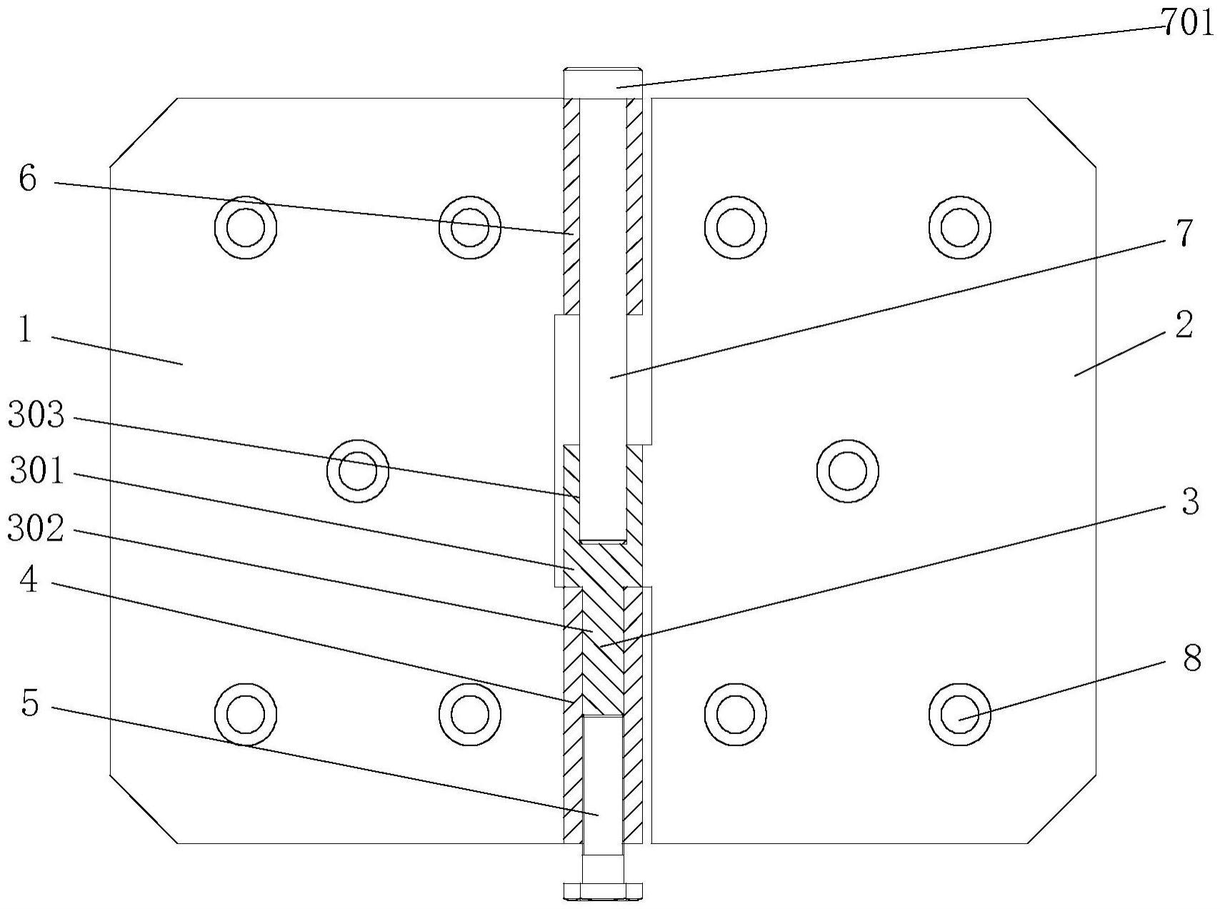 一种阳台塑钢保温门用高度可调式合页的制作方法