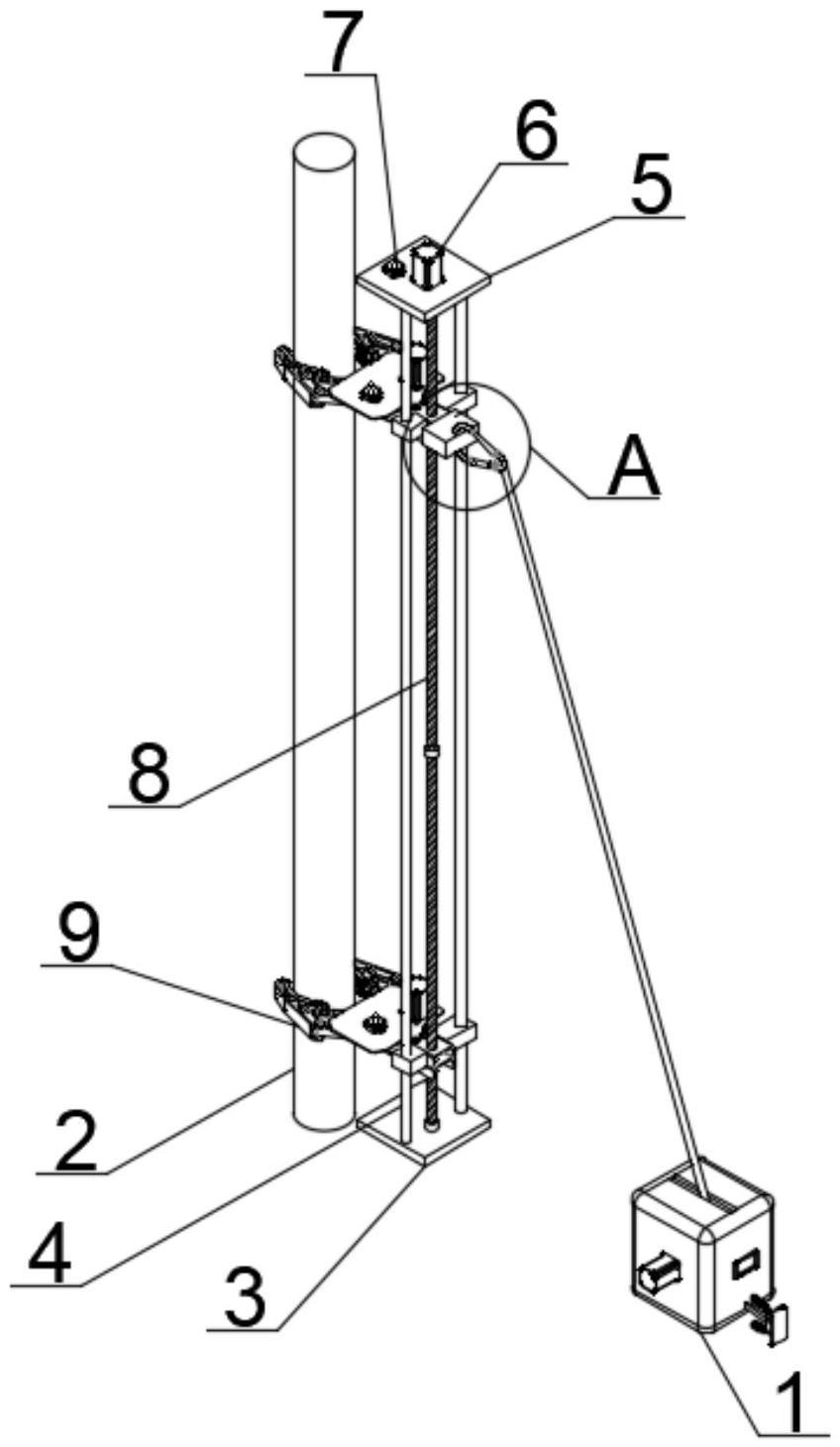 一种电线杆安装缓慢扶正辅助装置的制作方法