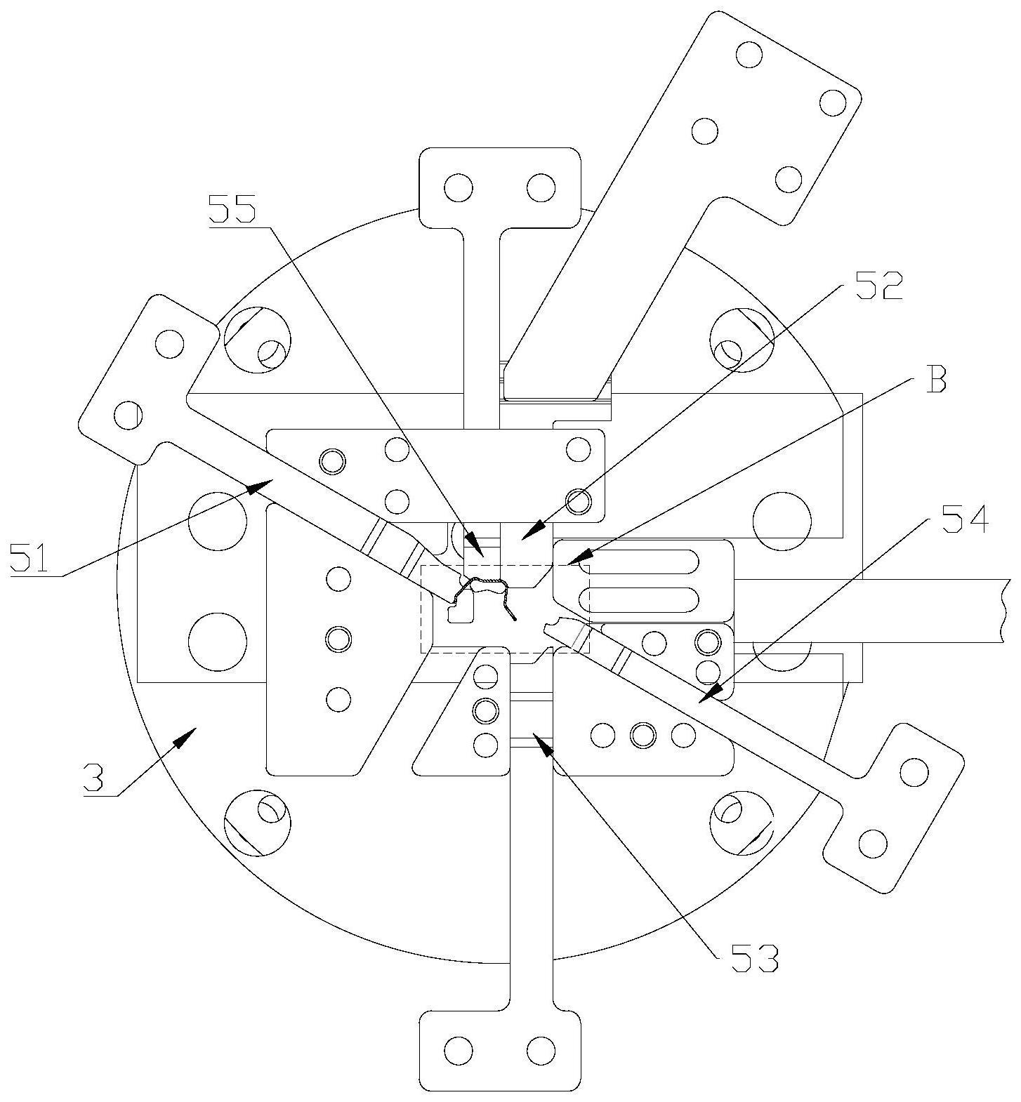 一种笼式弹片成型设备及其成型方法与流程