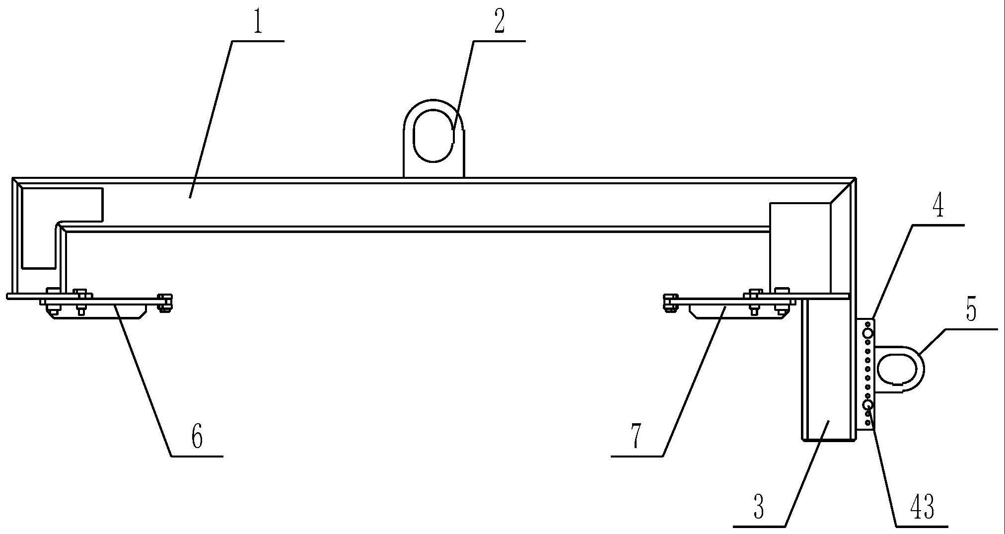 水平和垂直两用的燃气轮机支撑框架吊具的制作方法