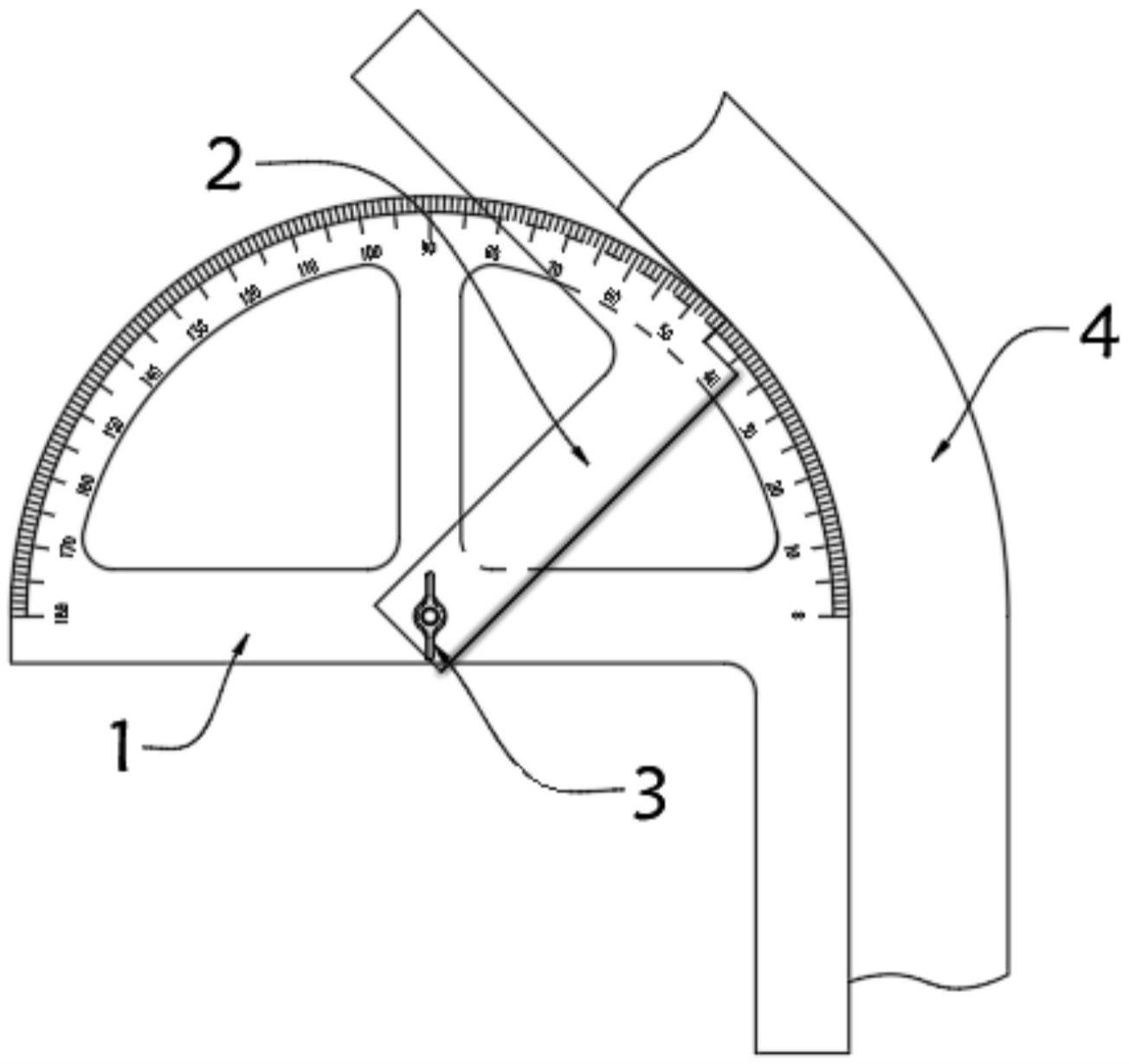 一种锅炉检验弯管量角器的制作方法