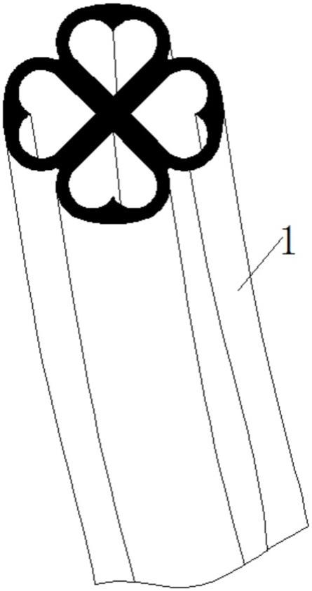 一种心型四中空抗变形聚乳酸纤维及其喷丝板的制作方法