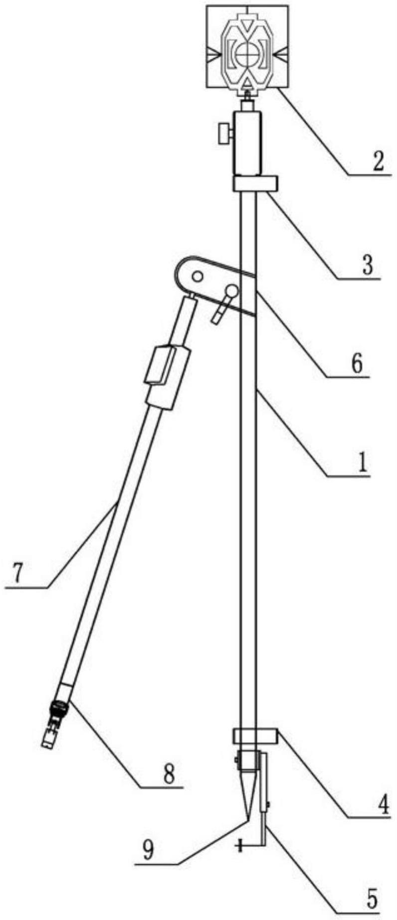 一种辅助墩身模板测量的棱镜杆稳定装置的制作方法