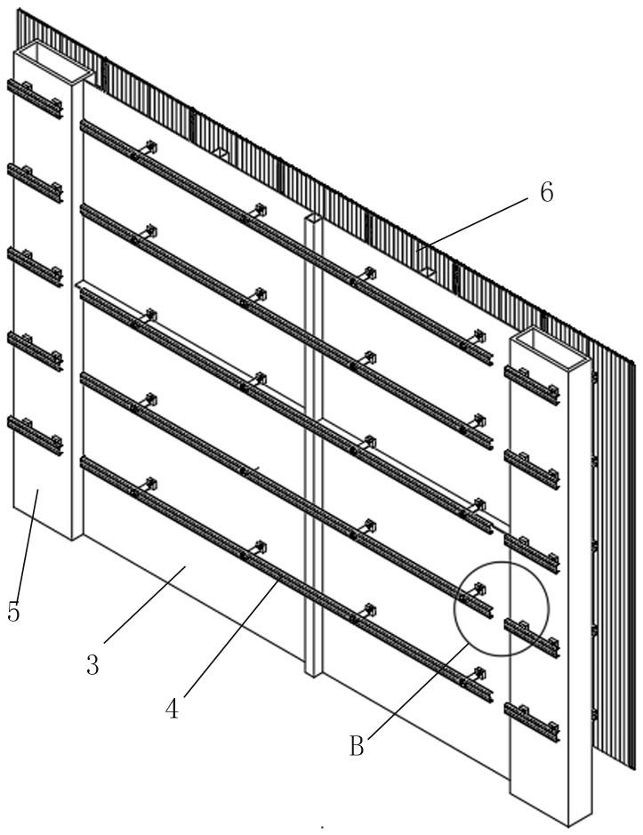 一种装配式钢结构墙面安装墙体调平连接组件及其安装方法与流程