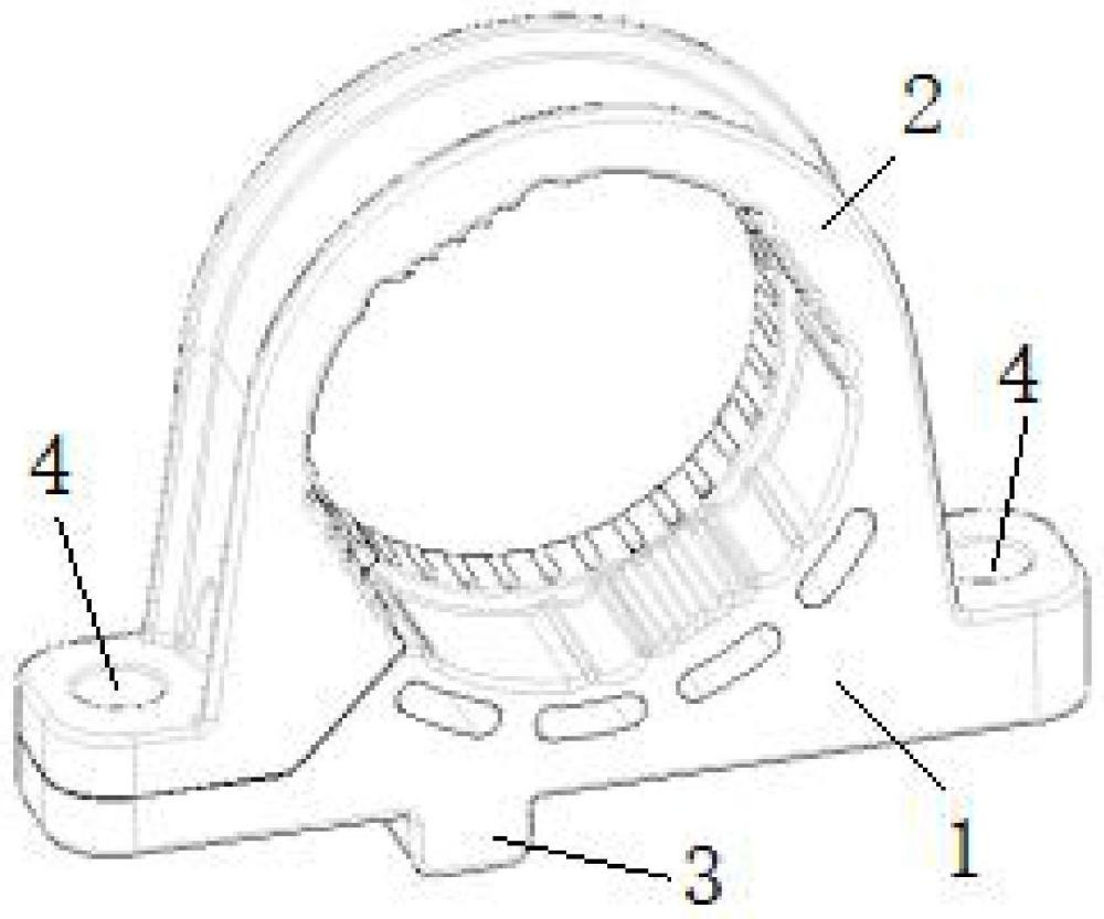 一种带防错结构的电子水泵橡胶支架的制作方法