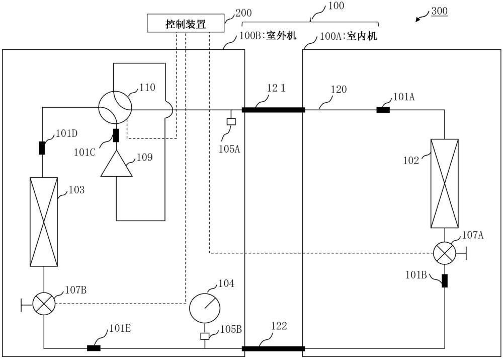 制冷剂泄漏判定装置、控制装置、制冷剂泄漏判定程序以及制冷剂泄漏判定方法与流程