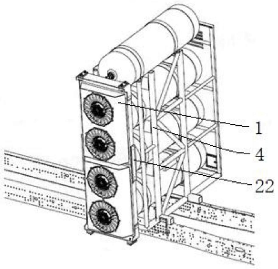 一种燃料电池散热器侧置安装结构的制作方法