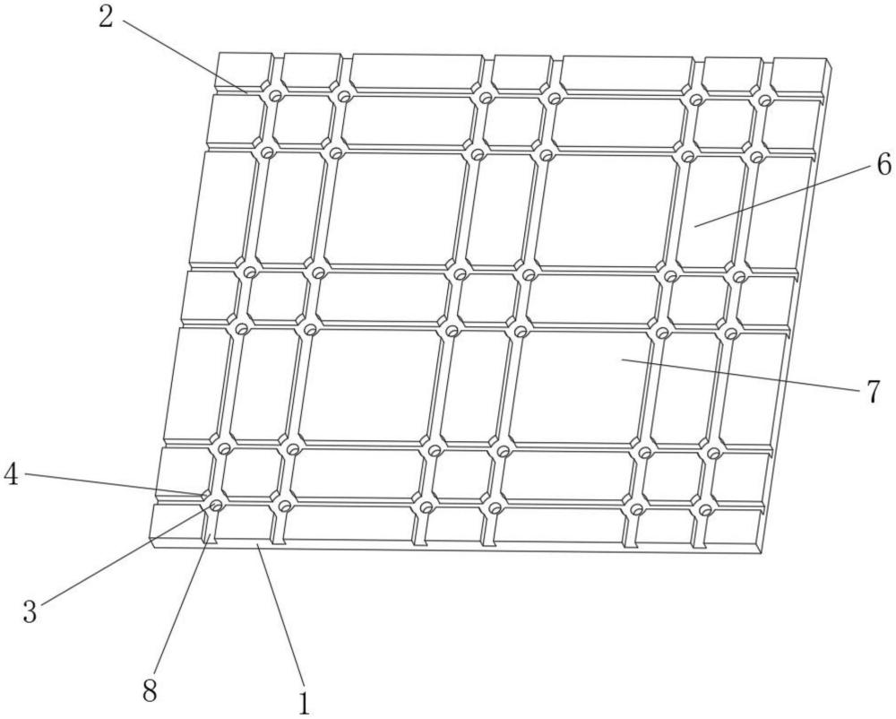 网格钢纤维丝焊接排列模床的制作方法
