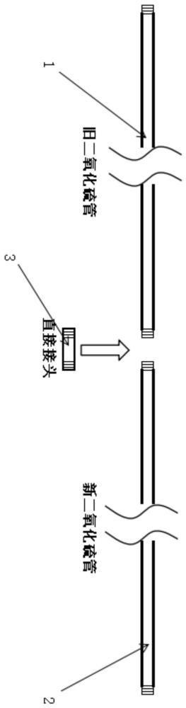 一种在浮法玻璃生产装置上更换二氧化硫管的操作方法与流程