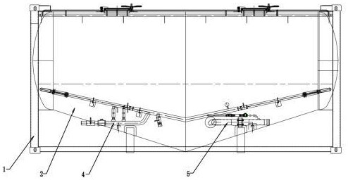 一种卧式粉粒物料运输罐式集装箱及其卸料方式的制作方法
