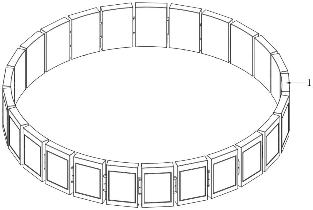 一种可弧形安装固定结构及异形圆柱屏的制作方法