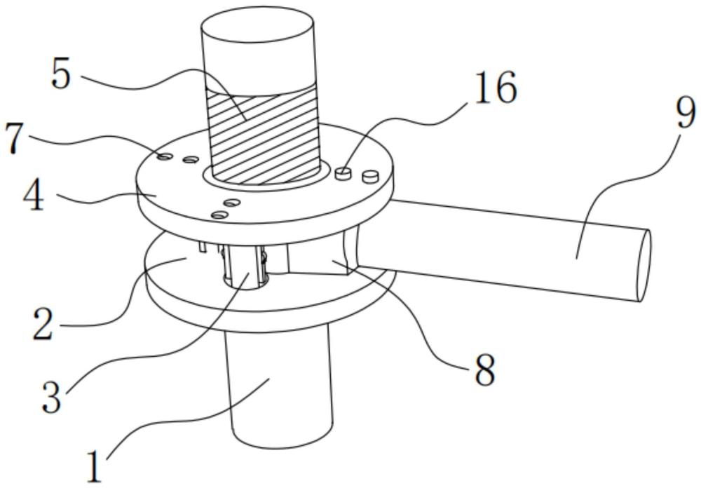 一种古树采茶采摘架的连接结构的制作方法