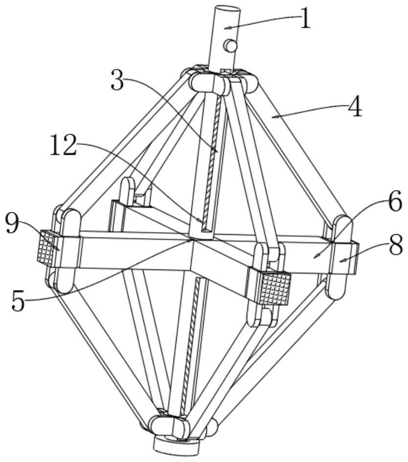 一种圆筒类零件的内撑式伞形吊具的制作方法