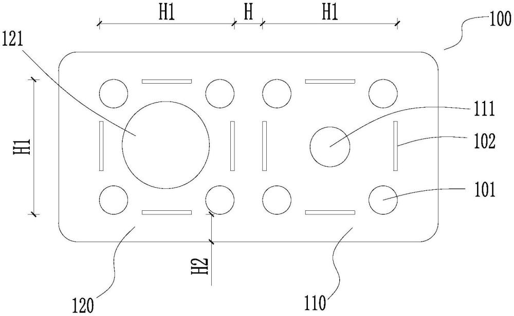 一种瓷砖开孔用辅助模板的制作方法