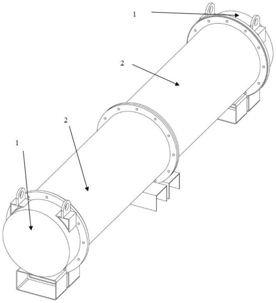 一种内壳水平抽拉式的燃料运输容器及其拆装方法与流程