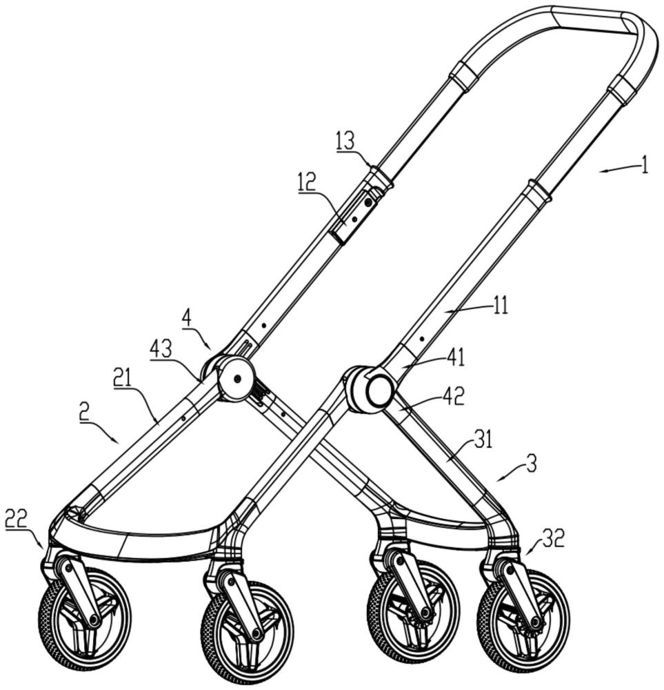 一种换向后轮子自动定向的儿童手推车的制作方法