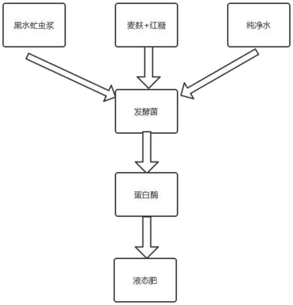 利用发酵酶解黑水虻虫体制备液态有机肥的方法与流程