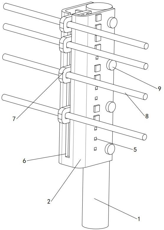 一种新型缆索护栏用中间立柱的制作方法
