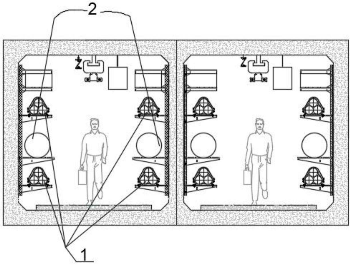 一种双仓电缆隧道的布置结构的制作方法