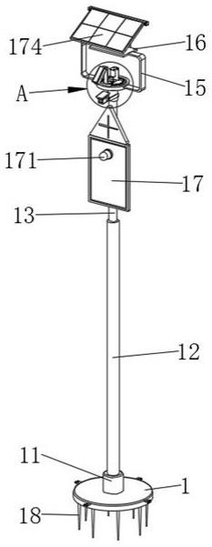 一种公路的辅道路口双向安全提示装置的制作方法