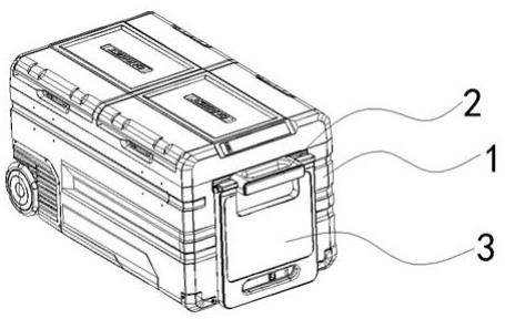 一种拉杆与置物板一体化车载冰箱的制作方法