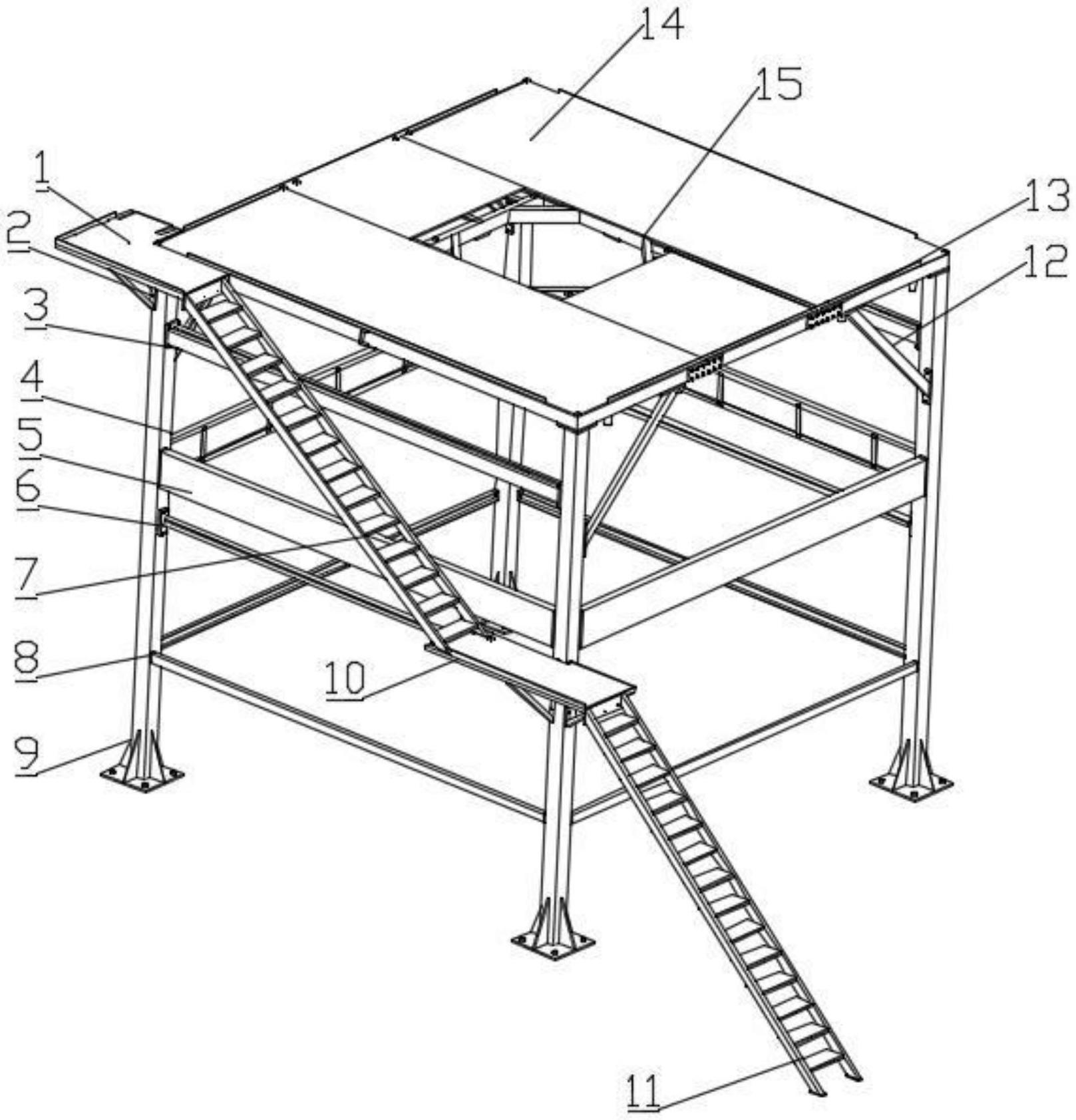 一种土建用钢结构基座的制作方法