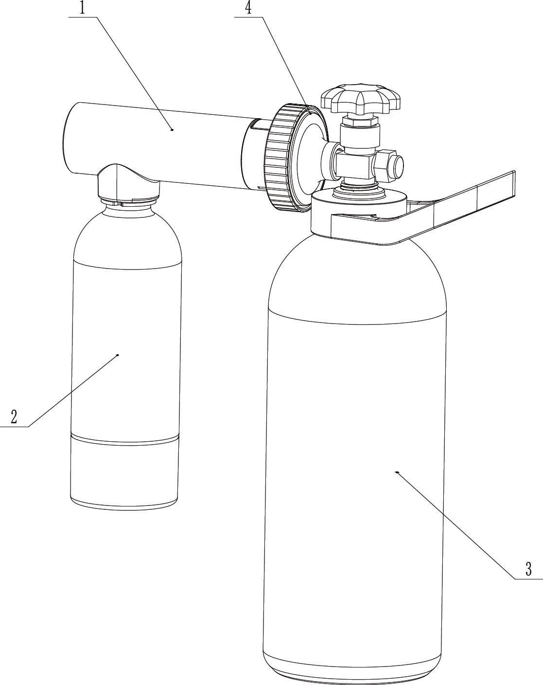 气泡水机的活动连接结构的制作方法