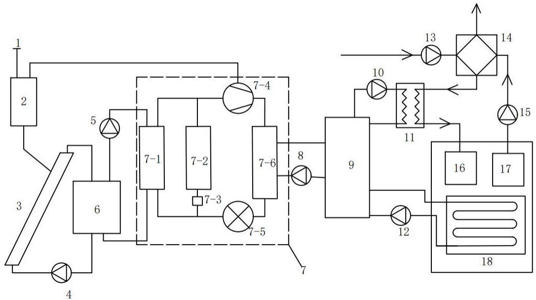 一种PV/T-双源热泵供暖系统