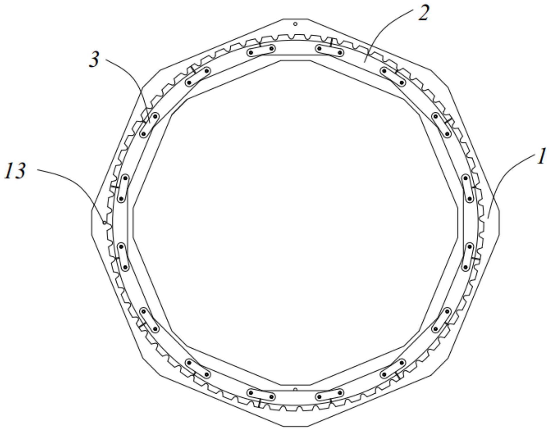 链轮块拼接装置的制作方法
