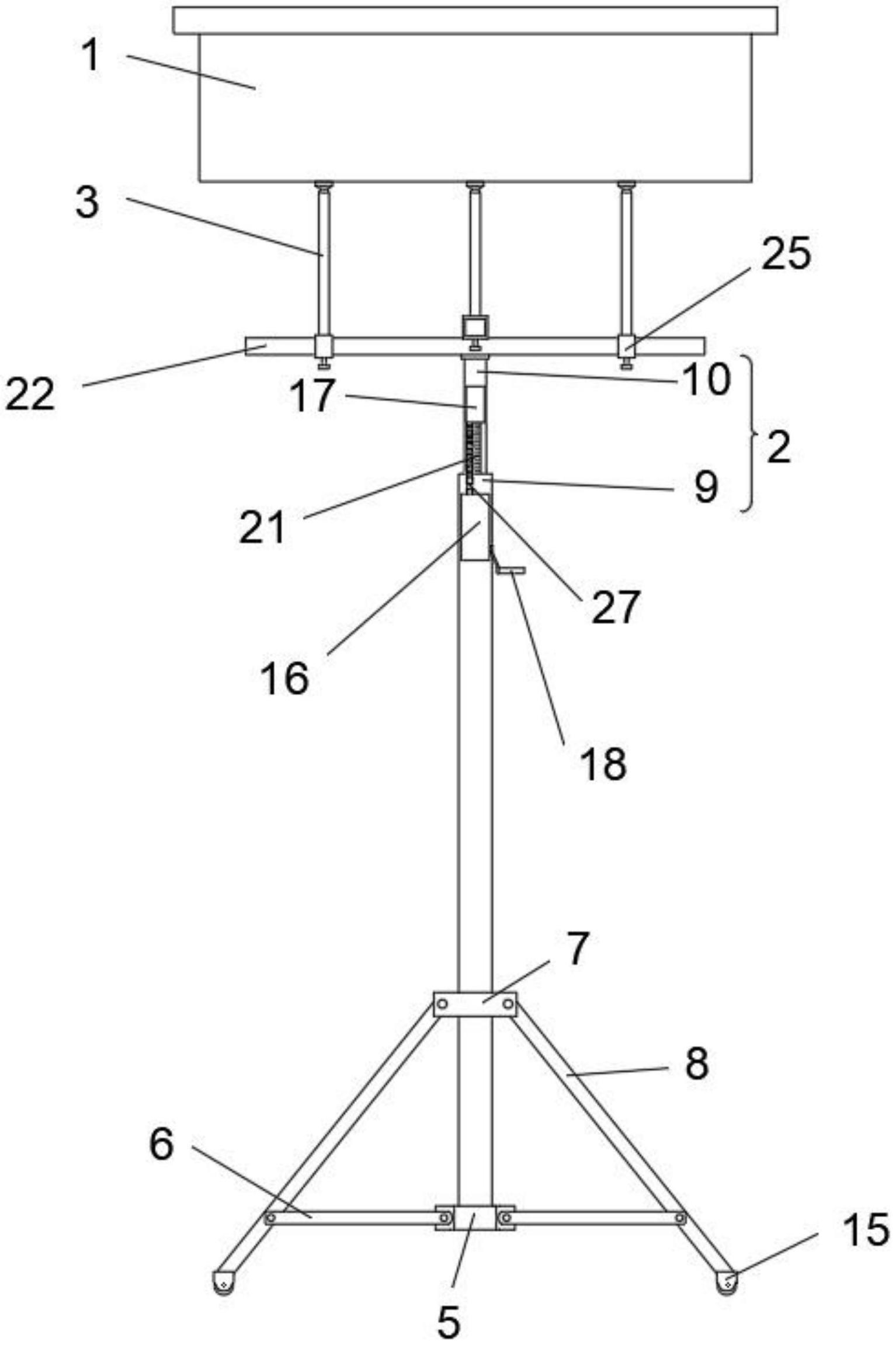 一种精装灯具的拖举架的制作方法